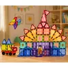 LEAN TOYS mattoncini magnetici piastre 3D creativi STEM colorati 85 pz.