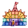 LEAN TOYS mattoncini magnetici piastre 3D creativi STEM colorati 85 pz.