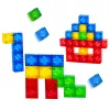 LEAN TOYS Blocchi magnetici Cubi colorati 3D 160 pezzi