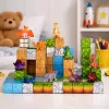 LEAN TOYS Blocchi magnetici da costruzione Cubi Mondo quadrato 3D 114 pezzi