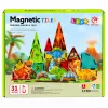 LEAN TOYS mattoncini magnetici dinosauro vulcano 31 pezzi