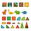LEAN TOYS mattoncini magnetici dinosauro vulcano 31 pezzi
