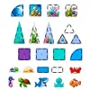 LEAN TOYS costruzioni magnetiche animali marini oceano 40 pezzi