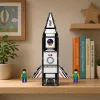 LEAN TOYS blocchi magnetici da costruzione razzo spaziale personaggi 26 pezzi