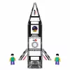 LEAN TOYS blocchi magnetici da costruzione razzo spaziale personaggi 26 pezzi