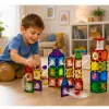LEAN TOYS Blocchi magnetici da costruzione set binario con palline STEM e dinosauri – 92 pezzi