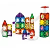 LEAN TOYS Blocchi magnetici da costruzione set binario con palline STEM e dinosauri – 92 pezzi