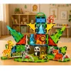 LEAN TOYS blocchi magnetici da costruzione animali selvatici giungla ZOO 52 pezzi