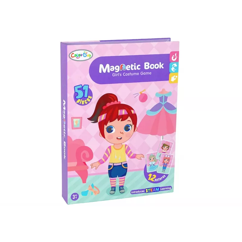LEAN TOYS Libro puzzle magnetico costumi da travestimento