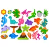 Libro puzzle magnetico LEAN TOYS dinosauri calamite colorate 30 pezzi
