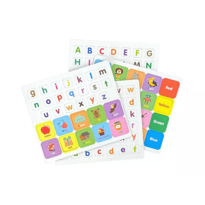 LEAN TOYS Libro puzzle magnetico alfabeto inglese immagini