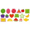 LEAN TOYS Puzzle magnetico frutta educativa 30 pezzi – magneti a forma di frutta per lavagne, whiteboard e frigoriferi