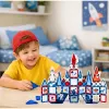 LEAN TOYS Mattoncini magnetici Space Windows 90 pezzi – Kit di costruzione STEM in plastica ABS