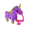 LEAN TOYS Mascotte cavallo interattivo unicorno viola ali dorate