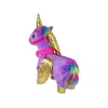 LEAN TOYS Mascotte cavallo interattivo unicorno viola ali dorate