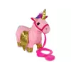 LEAN TOYS Mascotte cavallo interattivo rosa ali dorate musica