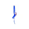 LEAN TOYS Mascotte peluche scimmia con neonato, blu 90 cm