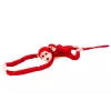 LEAN TOYS Mascotte peluche scimmia con cucciolo, rosso 70 cm