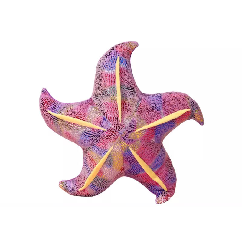 LEAN TOYS Mascotte peluche stella marina viola cuscino 20 cm