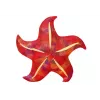 LEAN TOYS Mascotte peluche stella marina rossa cuscino 20 cm