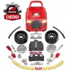 LEAN TOYS Set meccanico, camion da smontare, attrezzi da officina