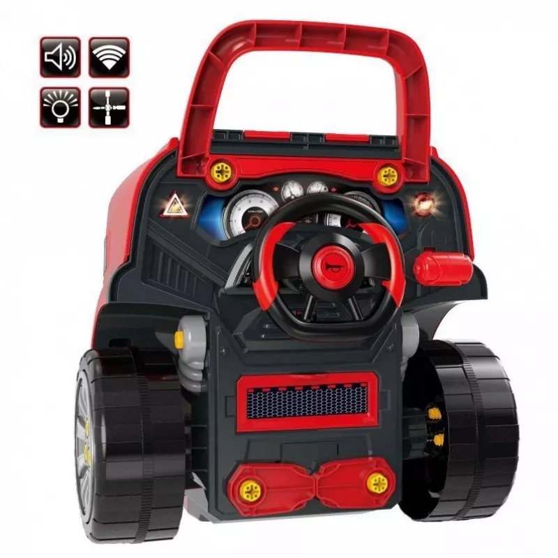 LEAN TOYS Set meccanico, camion da smontare, attrezzi da officina