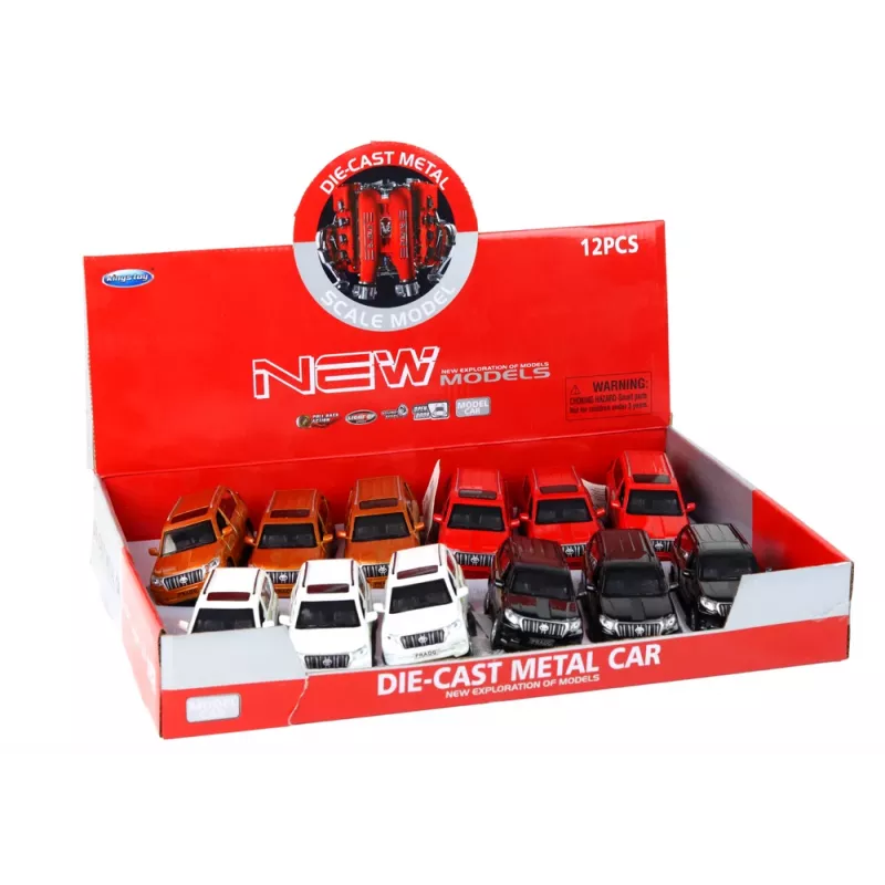 LEAN TOYS Auto in metallo 12 cm effetti sonori luce colori assortiti