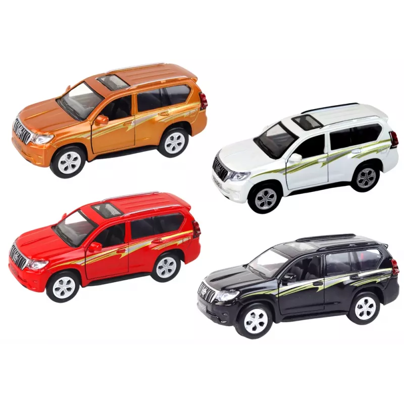 LEAN TOYS Auto in metallo 12 cm effetti sonori luce colori assortiti