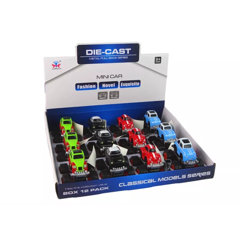 LEAN TOYS Auto in metallo ruote grandi design assortiti HXHG08