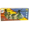 LEAN TOYS Elicottero militare con grandi pale, luci e suono moro