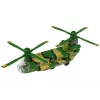 LEAN TOYS Elicottero militare con grandi pale, luci e suono moro