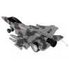 LEAN TOYS Jet militare aereo da combattimento RC radiocomandato grigio luci
