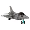 LEAN TOYS Jet militare aereo da combattimento RC radiocomandato grigio luci