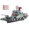 LEAN TOYS Set militare nave da guerra esercito cannoni luci suoni