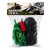 LEAN TOYS Set militare soldati con veicolo corazzato 14 pezzi