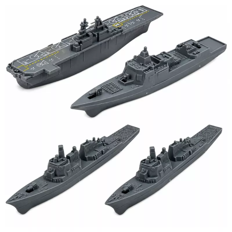 LEAN TOYS Set militare soldati veicoli navi jet da combattimento base 54 pezzi