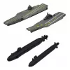 LEAN TOYS Set militare soldati veicoli navi jet da combattimento base 54 pezzi