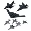 LEAN TOYS Set militare soldati veicoli navi jet da combattimento base 54 pezzi