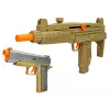 LEAN TOYS set militare pistola maschera binocolo gilet bussola