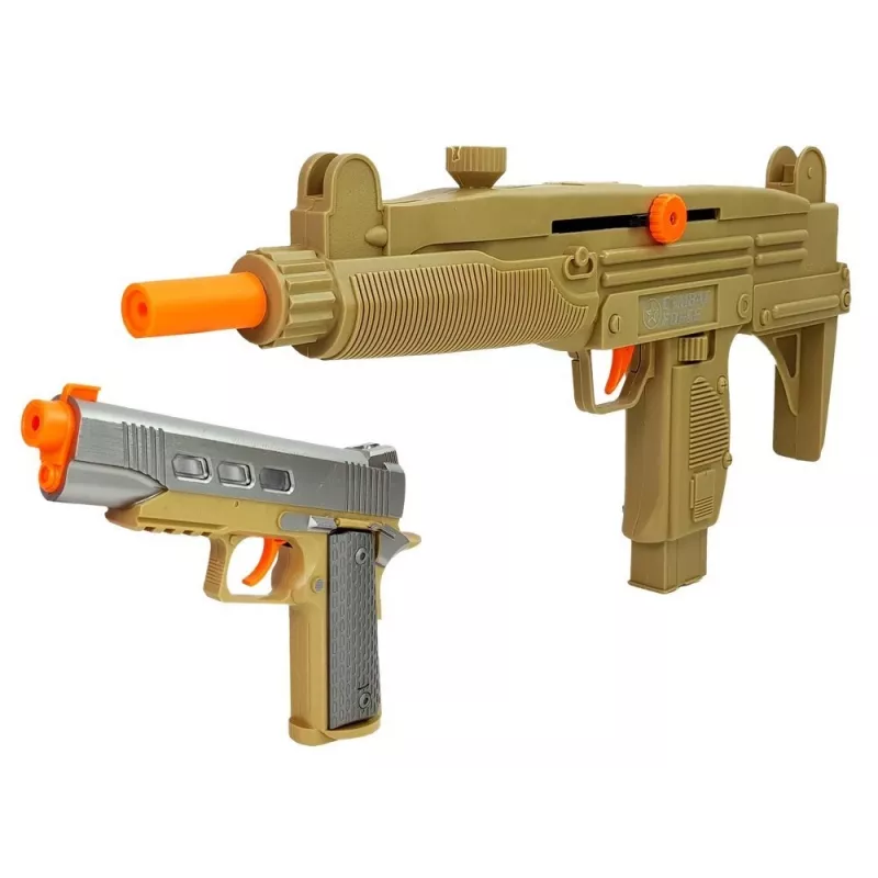 LEAN TOYS set militare pistola maschera binocolo gilet bussola