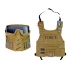 LEAN TOYS set militare pistola maschera binocolo gilet bussola