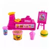 LEAN TOYS mini set bambole con registratore di cassa, venditrice, hamburger, accessori gelato