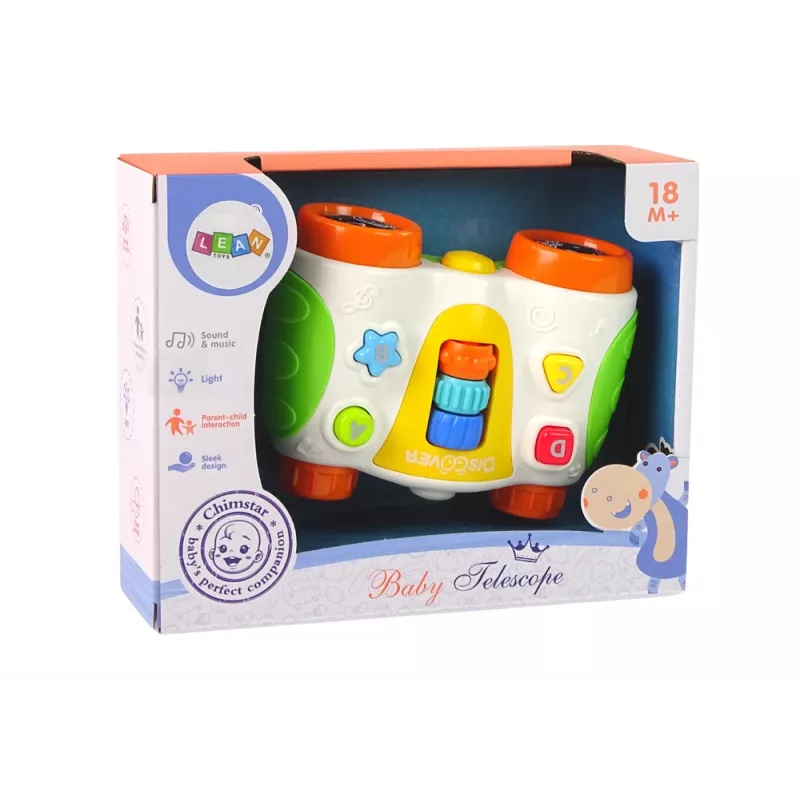 LEAN TOYS binocolo interattivo multifunzionale per neonati telescopio baby