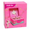 LEAN TOYS Carillon portagioie unicorno rotante rosa