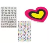 LEAN TOYS Set smalto con dispenser glitter e adesivi colorati