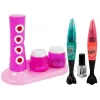 LEAN TOYS Set smalto con dispenser glitter e adesivi colorati