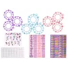LEAN TOYS Set smalti per unghie con formine, lampada, lima e glitter