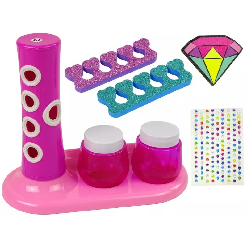 LEAN TOYS Set smalto per unghie dispenser glitter adesivi per unghie