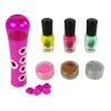 LEAN TOYS Set smalto per unghie dispenser glitter adesivi per unghie