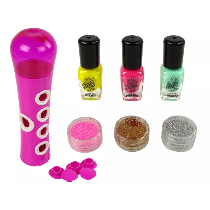 LEAN TOYS Set smalto per unghie dispenser glitter adesivi per unghie